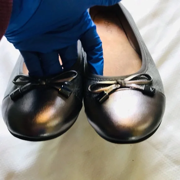 Vionic Women's Minna Ballet Flat Pewter Pewter silver /gray - Picture 10 of 15